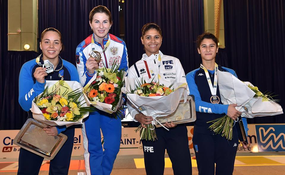 Volpi seconda, Garozzo, Vecchi e Palumbo (al primo podio in carriera) terzi in Coppa del Mondo