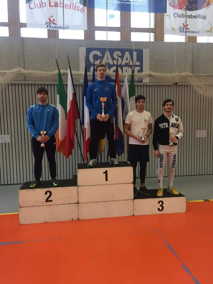 Lo sciabolatore a un passo dal successo nella prova del circuito europeo Under 23