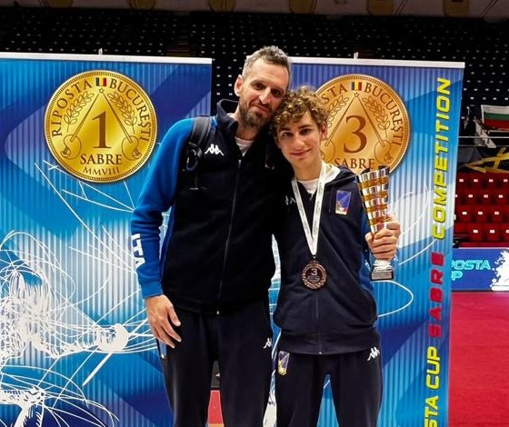 Il giovane sciabolatore colleziona un altro terzo posto nella prova del circuito europeo Cadetti di Bucarest