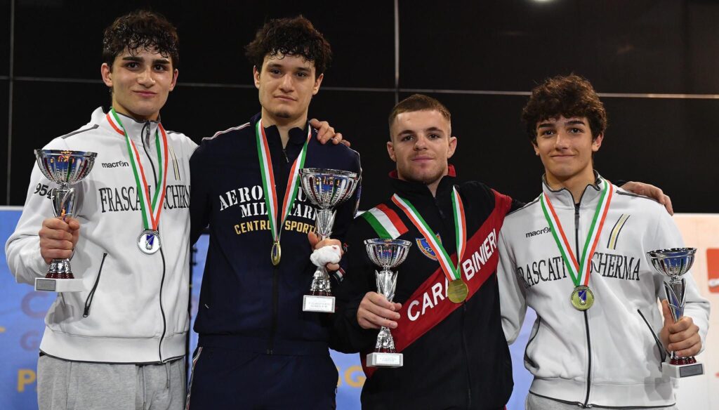 Tre titoli e altri ottimi piazzamenti per il settore sciabola ai campionati italiani Cadetti e Giovani