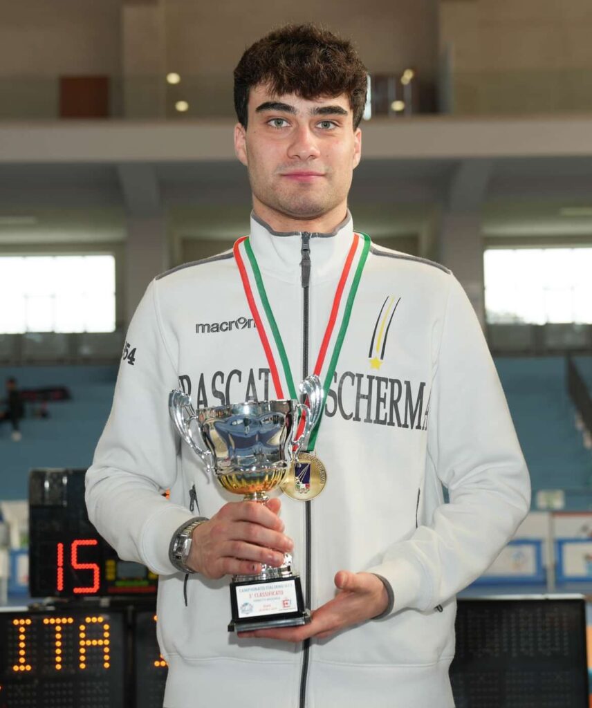 Il fiorettista parla con soddisfazione del bronzo ai campionati italiani Under 23
